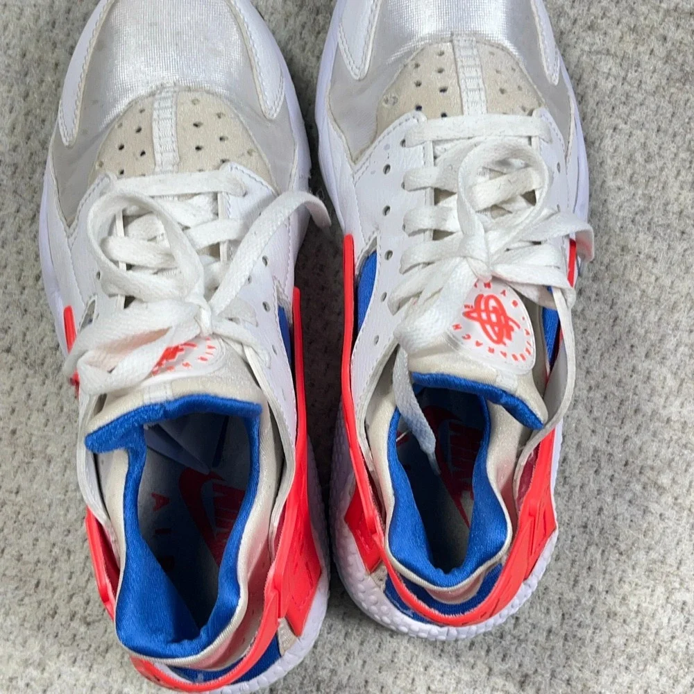 Nike Air Huarache Ultramarine‎ Mens Size 8 White Blue Orange 2017 318429-112